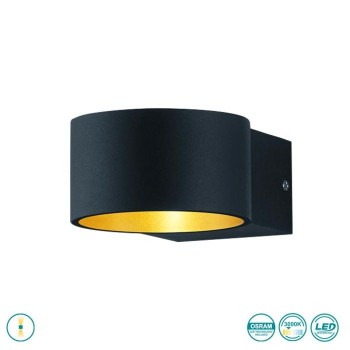 TRIO LIGHTING - Lacapo Επιτοίχιο φωτιστικό LED Μαύρο Ματ ΚΩΔ.-223410132