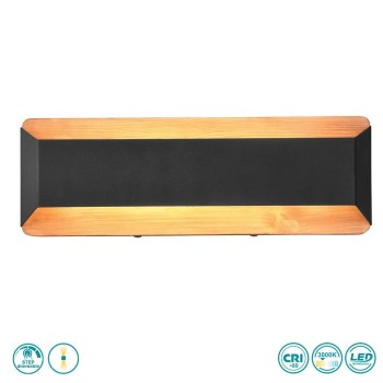TRIO LIGHTING - Arino Επιτοίχιο φωτιστικό LED Μαύρο Ματ ΚΩΔ.-224819132