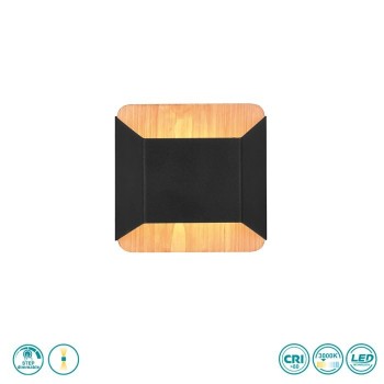 TRIO LIGHTING - Arino Επιτοίχιο φωτιστικό LED Μαύρο Ματ ΚΩΔ.-224810132