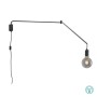 TRIO LIGHTING - Line Επιτοίχιο φωτιστικό 1xE27 Μαύρο Ματ ΚΩΔ.-200200132