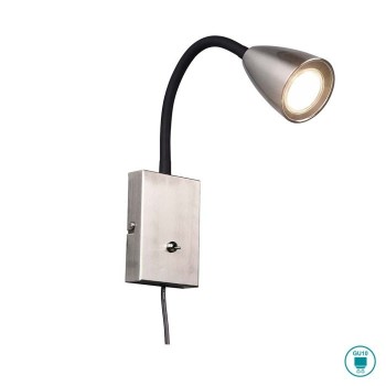 TRIO LIGHTING - Wanda Επιτοίχιο φωτιστικό 1xGU10 Νίκελ Ματ ΚΩΔ.-202670107