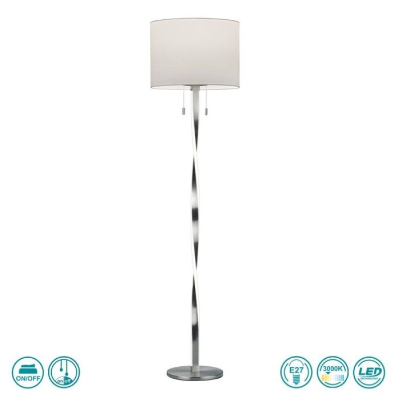 TRIO LIGHTING - Nandor Φωτιστικό Δαπέδου LED Νίκελ Ματ ΚΩΔ.-475310307