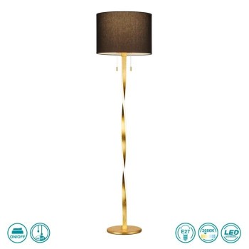 TRIO LIGHTING - Nandor Φωτιστικό Δαπέδου LED Χρυσό ΚΩΔ.-475310379