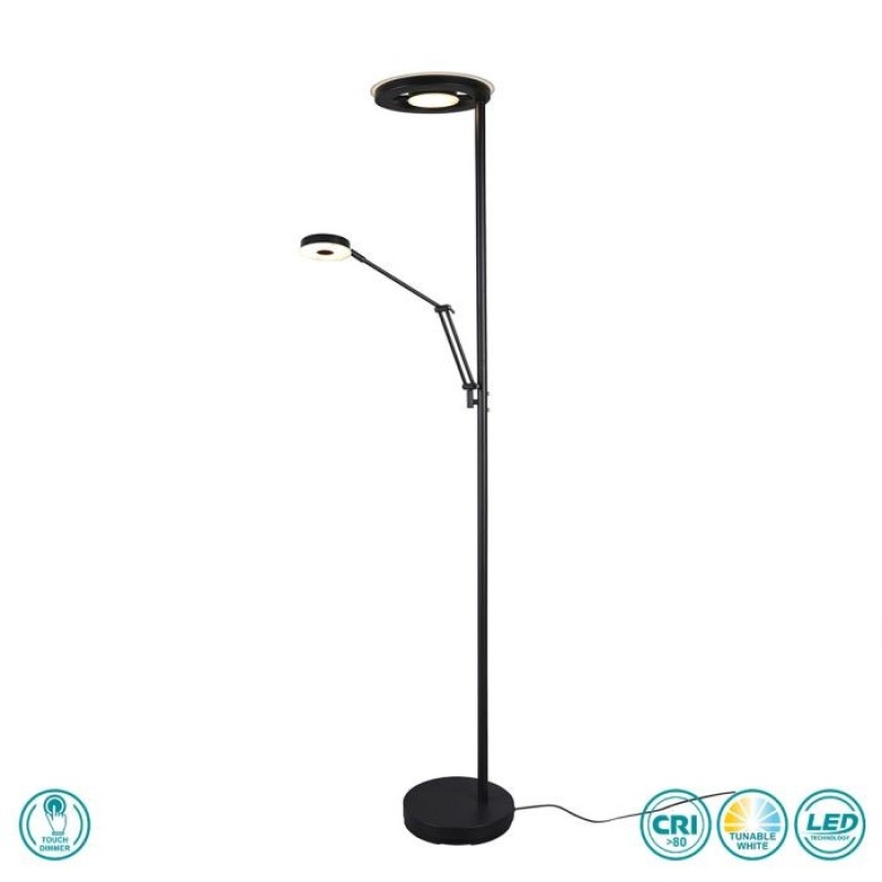 TRIO LIGHTING - Barrie Φωτιστικό Δαπέδου LED Μαύρο Ματ ΚΩΔ.-424210332
