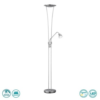 TRIO LIGHTING - Arizona Φωτιστικό Δαπέδου LED Νίκελ Ματ ΚΩΔ.-426410207