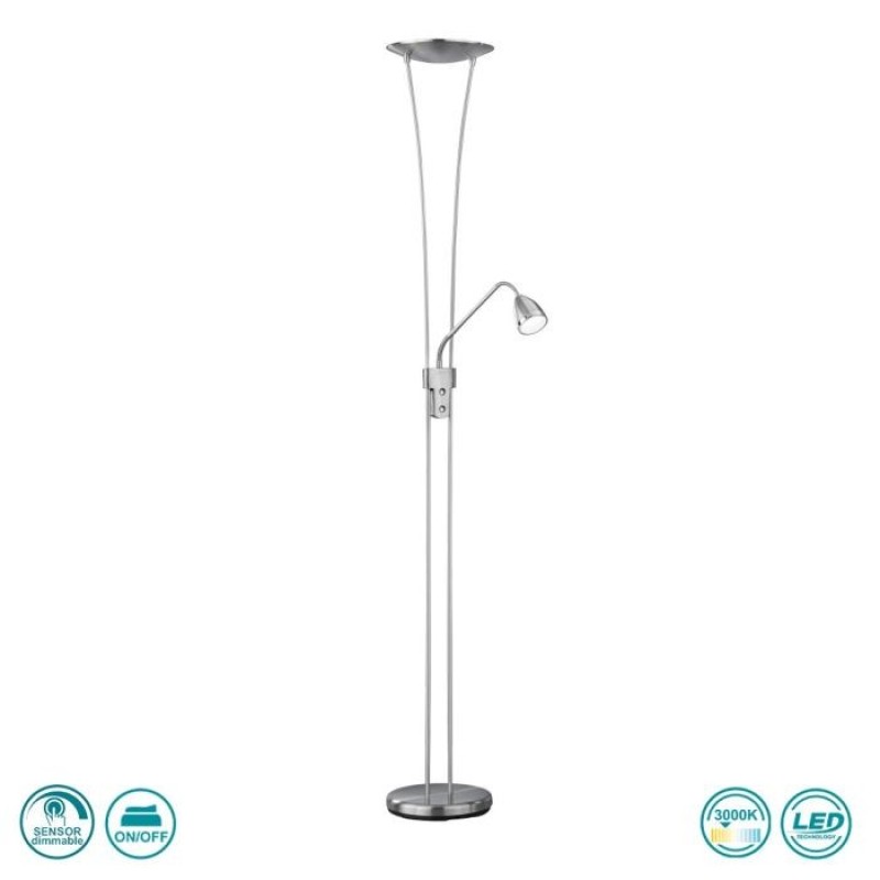 TRIO LIGHTING - Arizona Φωτιστικό Δαπέδου LED Νίκελ Ματ ΚΩΔ.-426410207