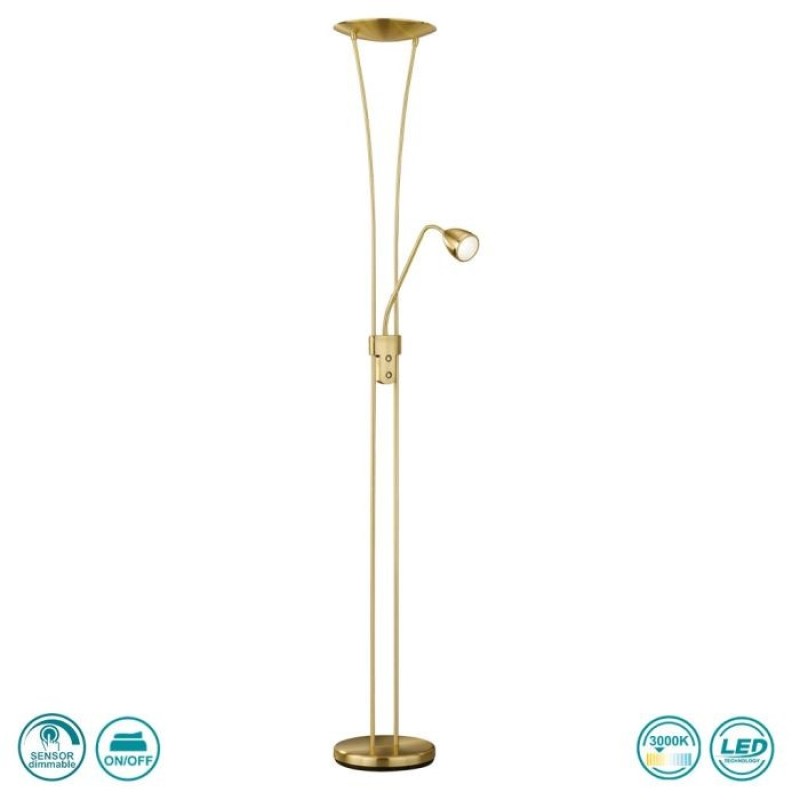 TRIO LIGHTING - Arizona Φωτιστικό Δαπέδου LED Χρυσό ΚΩΔ.-426410208