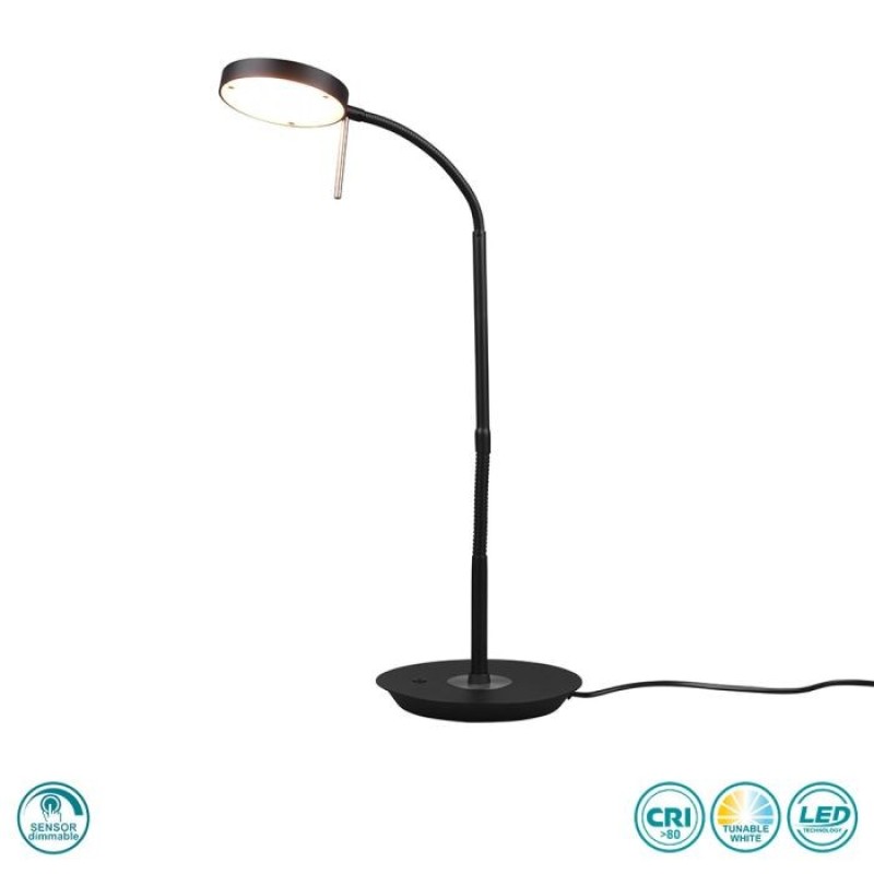 TRIO LIGHTING - Monza Επιτραπέζιο φωτιστικό LED Μαύρο Ματ ΚΩΔ.-523310132