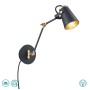 TRIO LIGHTING - Edward Επιτοίχιο φωτιστικό 1xE14 Μαύρο Ματ ΚΩΔ.-208870132