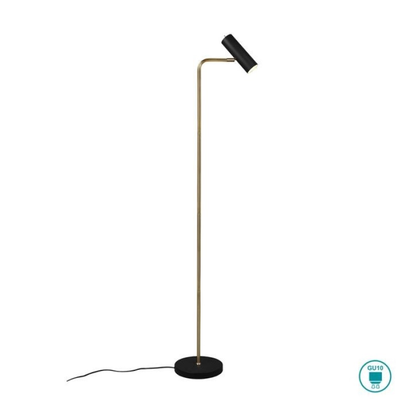 TRIO LIGHTING - Marley Φωτιστικό Δαπέδου 1xGU10 Μπρούτζινο - Μαύρο Ματ ΚΩΔ.-412400108