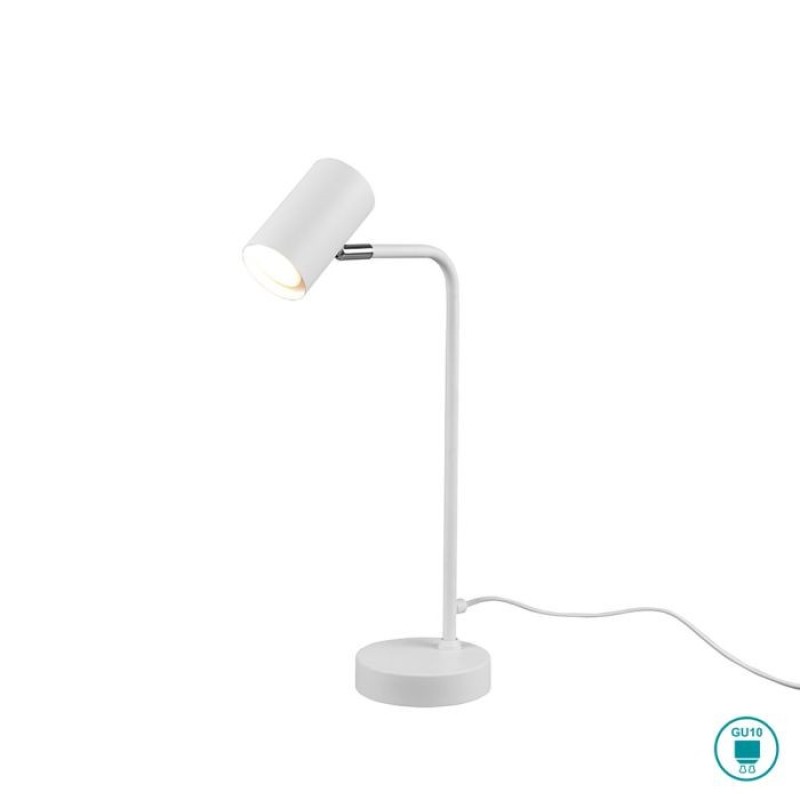 TRIO LIGHTING - Marley Επιτραπέζιο φωτιστικό 1xGU10 Λευκό Ματ ΚΩΔ.-512400131