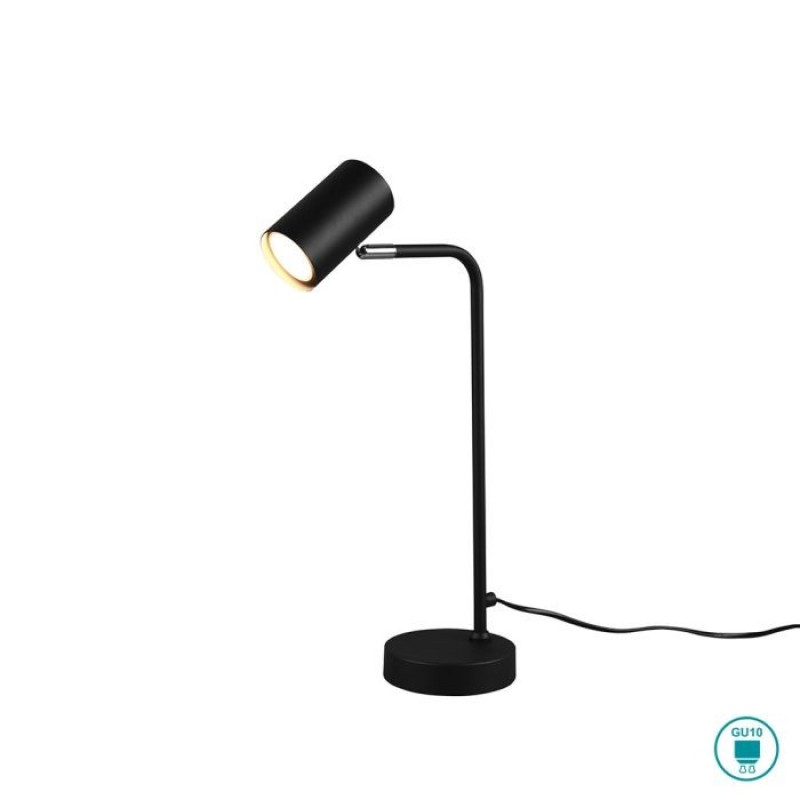 TRIO LIGHTING - Marley Επιτραπέζιο φωτιστικό 1xGU10 Μαύρο Ματ ΚΩΔ.-512400132