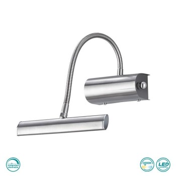 TRIO LIGHTING - Curtis Επιτοίχιο φωτιστικό LED Νίκελ Ματ ΚΩΔ.-279770107