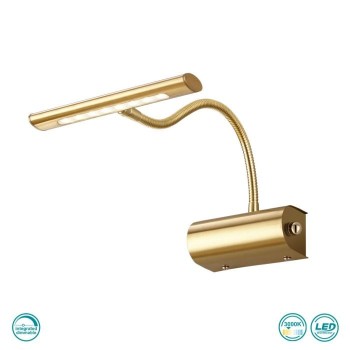 TRIO LIGHTING - Curtis Επιτοίχιο φωτιστικό LED Χρυσό Ματ ΚΩΔ.-279770108
