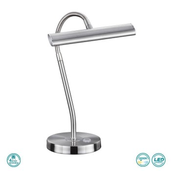 TRIO LIGHTING - Curtis Επιτραπέζιο φωτιστικό LED Νίκελ Ματ ΚΩΔ.-579790107