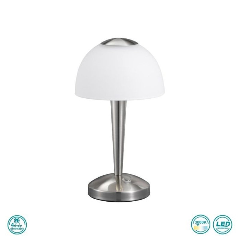 TRIO LIGHTING - Ventura Επιτραπέζιο φωτιστικό LED Νίκελ Ματ ΚΩΔ.-529990107