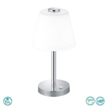 TRIO LIGHTING - Emerald Επιτραπέζιο φωτιστικό LED Χρώμιο ΚΩΔ.-525490106