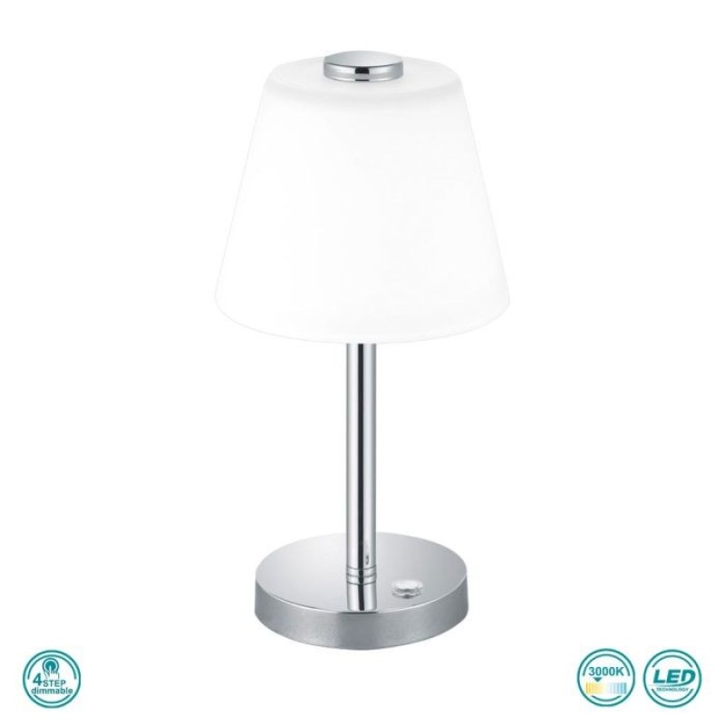 TRIO LIGHTING - Emerald Επιτραπέζιο φωτιστικό LED Χρώμιο ΚΩΔ.-525490106