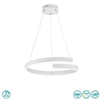 RL Lighting - Parma Κρεμαστό φωτιστικό LED (4000K) Λευκό Ματ ΚΩΔ.-R37071131