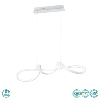 RL Lighting - Perugia Κρεμαστό φωτιστικό LED (4000K) Λευκό Ματ ΚΩΔ.-R37091131