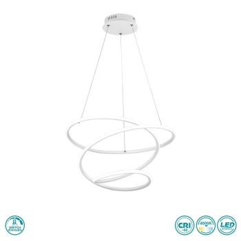 RL Lighting - Bologna Κρεμαστό φωτιστικό LED (4000K) Λευκό Ματ ΚΩΔ.-R37051131