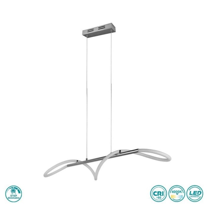 RL Lighting - Argos Κρεμαστό φωτιστικό LED (4000K) Χρώμιο ΚΩΔ.-R32361106