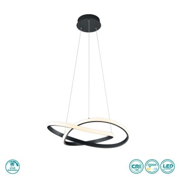 RL Lighting - Course Φωτιστικό Κρεμαστό LED (3000K) Μαύρο Ματ ΚΩΔ.-R32051132