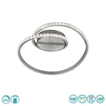 RL Lighting - Rubin Φωτιστικό Οροφής LED (3000K) Αλουμίνιο ΚΩΔ.-R62021105