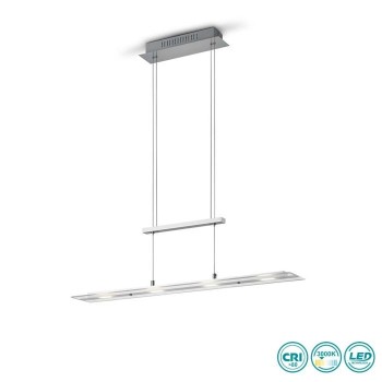 RL Lighting - Milos Φωτιστικό Κρεμαστό LED Νίκελ Ματ ΚΩΔ.-R32004107