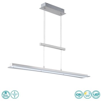 RL Lighting - Smash Φωτιστικό Κρεμαστό LED Νίκελ Ματ ΚΩΔ.-R32421107