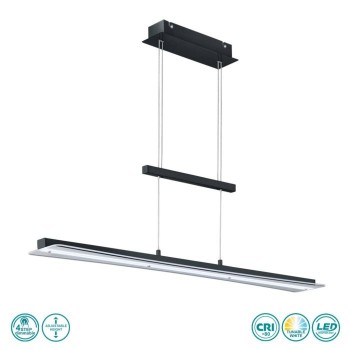 RL Lighting - Smash Φωτιστικό Κρεμαστό LED Μαύρο Ματ ΚΩΔ.-R32421132