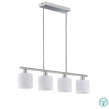 RL Lighting - Tommy Φωτιστικό Κρεμαστό Ράγα 4xE14 Λευκό ΚΩΔ.-R30334001