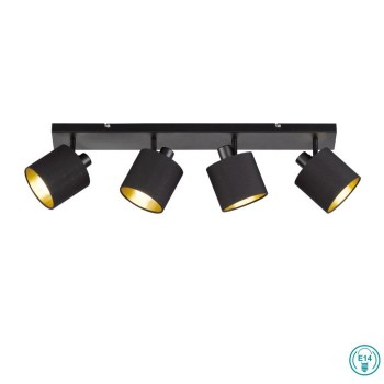 RL Lighting - Tommy Φωτιστικά οροφής 4xE14 Μαύρο ΚΩΔ.-R80334079
