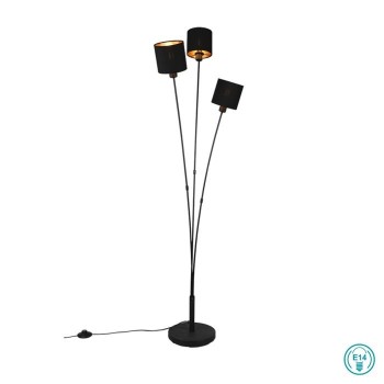 RL Lighting - Tommy Φωτιστικό Δαπέδου 3xE14 Μαύρο ΚΩΔ.-R46333979