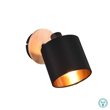 RL Lighting - Tommy Επιτοίχιο Φωτιστικό 1xE14 Μαύρο ΚΩΔ.-R81331030