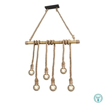 RL Lighting - Wilma Φωτιστικό Κρεμαστό Ράγα 6xE27 ΚΩΔ.-R30130626