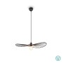 RL Lighting - Chapeau Φωτιστικό Κρεμαστό 1x E27 Μαύρο Ματ ΚΩΔ.-R31451032