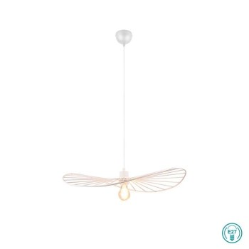 RL Lighting - Chapeau Φωτιστικό Κρεμαστό 1x E27 Λευκό Ματ ΚΩΔ.-R31451031