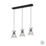 RL Lighting - Rod Φωτιστικό Κρεμαστό Ράγα 3x E27 Μαύρο Ματ ΚΩΔ.-R31533080