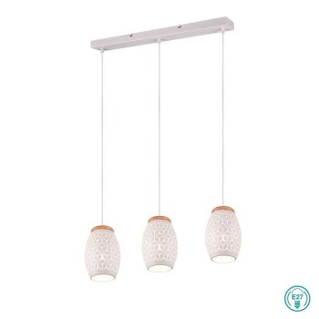 RL Lighting - Bidar Φωτιστικό Κρεμαστό Ράγα 3x E27 Λευκό Ματ ΚΩΔ.-R31573031