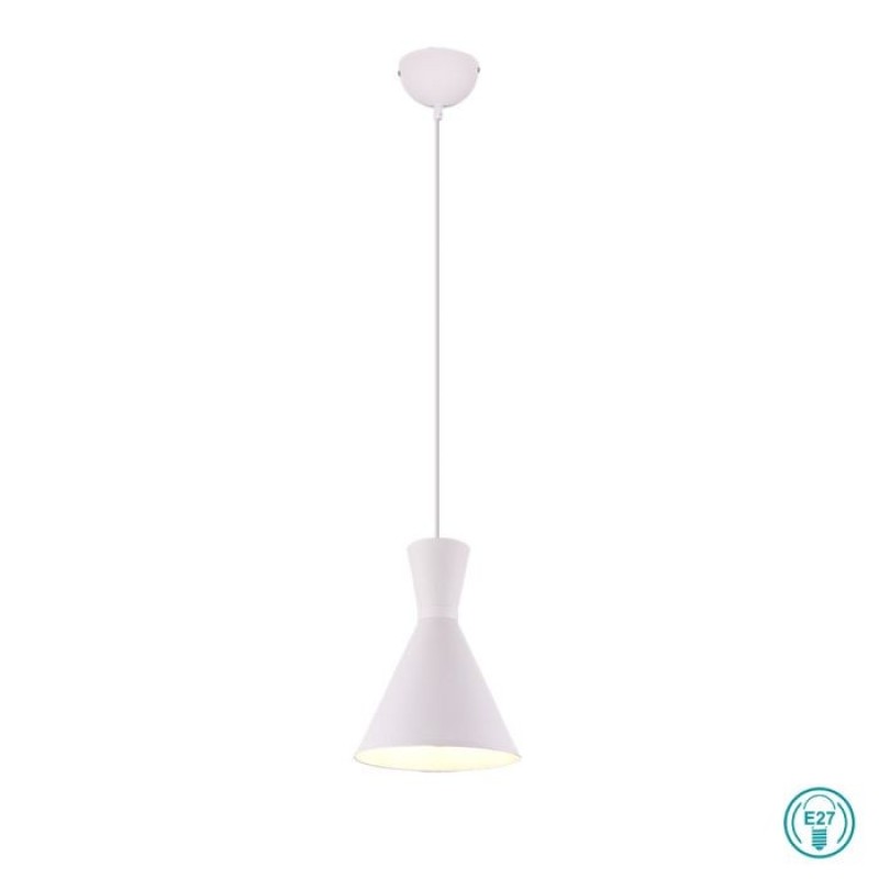 RL Lighting - Enzo Κρεμαστό Φωτιστικό 1xE27 Λευκό Ματ ΚΩΔ.-R30781031