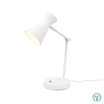 RL Lighting - Enzo Επιτραπέζιο φωτιστικό 1xE27 Λευκό Ματ ΚΩΔ.-R50781031