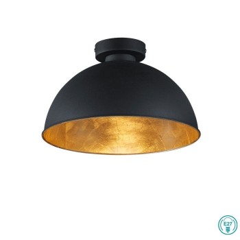 RL Lighting - Jimmy Φωτιστικό Οροφής 1xE27 Μαύρο ΚΩΔ.-R60121002