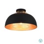 RL Lighting - Punch Φωτιστικό Οροφής 1xE27 Μαύρο Ματ - Χρυσό ΚΩΔ.-R60811032