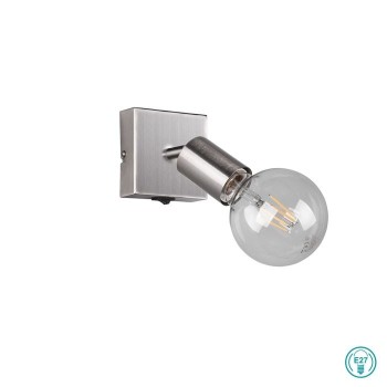 RL Lighting - Vannes Επιτοίχιο Φωτιστικό Σποτ 1xE27 Νίκελ Ματ ΚΩΔ.-R80181707