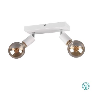 RL Lighting - Vannes Φωτιστικό Οροφής Σποτ 2xE27 Λευκό Ματ ΚΩΔ.-R80182031