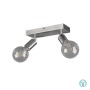 RL Lighting - Vannes Φωτιστικό Οροφής Σποτ 2xE27 Νίκελ Ματ ΚΩΔ.-R80182007