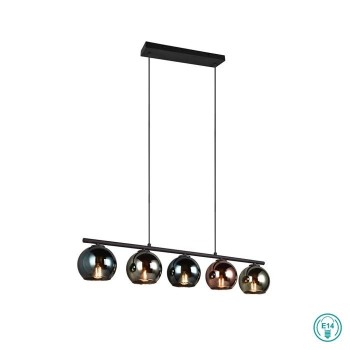 RL Lighting - Sheldon Φωτιστικό Κρεμαστό Ράγα 5x E14 ΚΩΔ.-R31305017