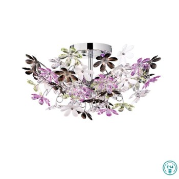 RL Lighting - Flower Φωτιστικό Οροφής 4xE14 ΚΩΔ.-R60014017