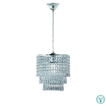 RL Lighting - Orient Φωτιστικό Κρεμαστό 1xE27 Χρώμιο ΚΩΔ.-R1147-06
